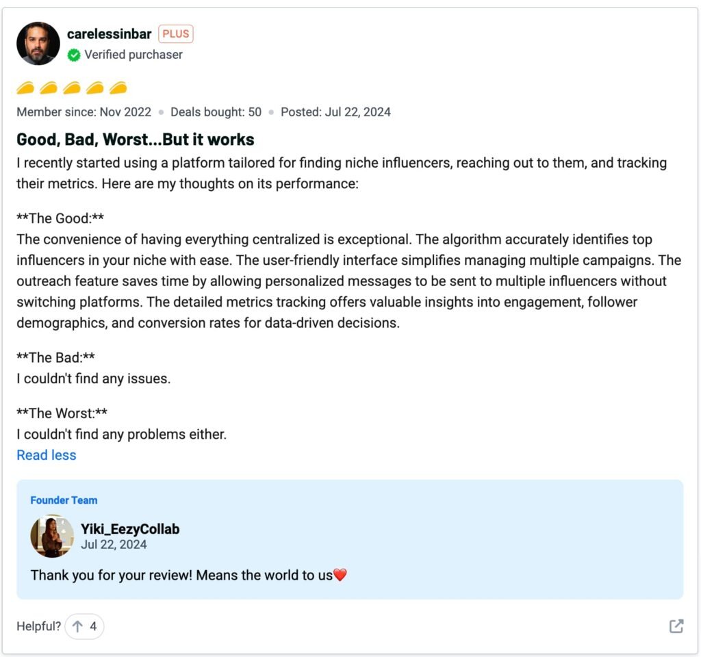EezyCollab Reviews on appsumo