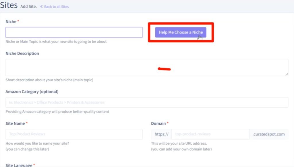 AuthoritySites AI site creation