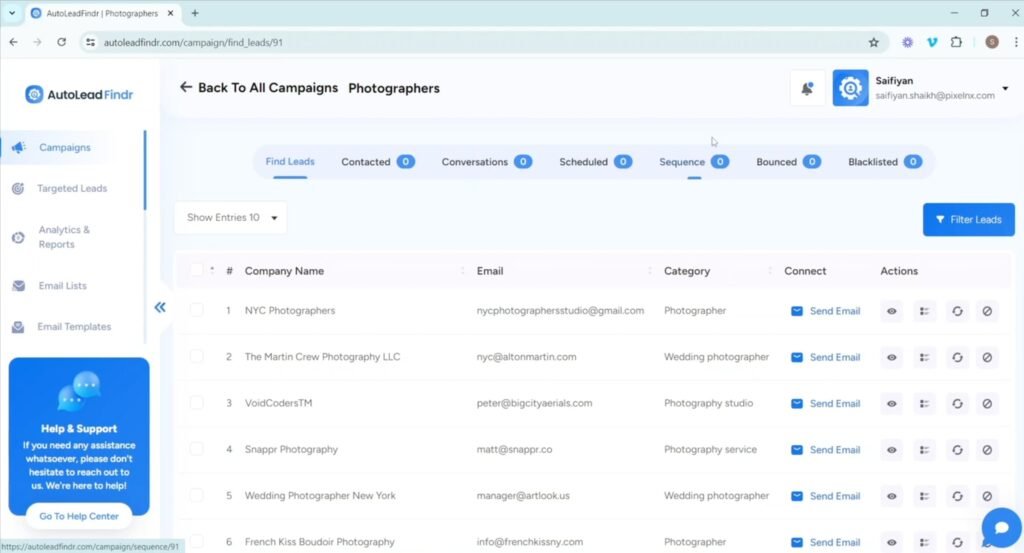 Auto Lead Findr leads