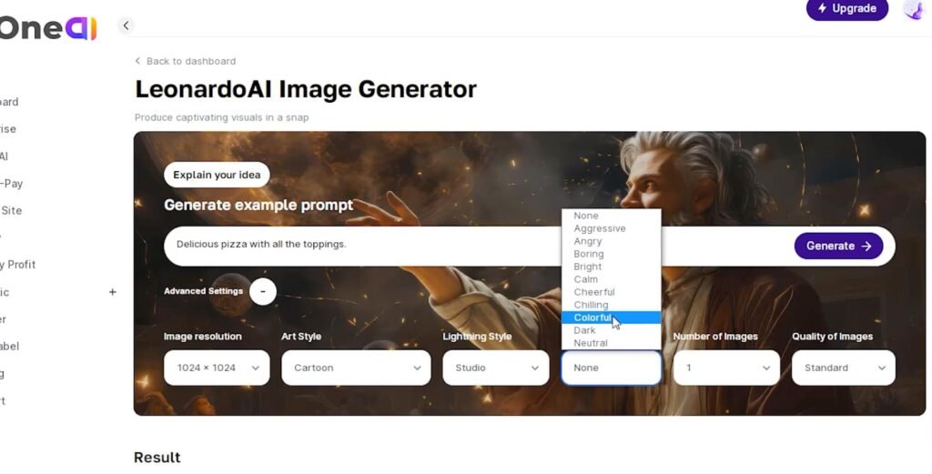 oneai ai image generator