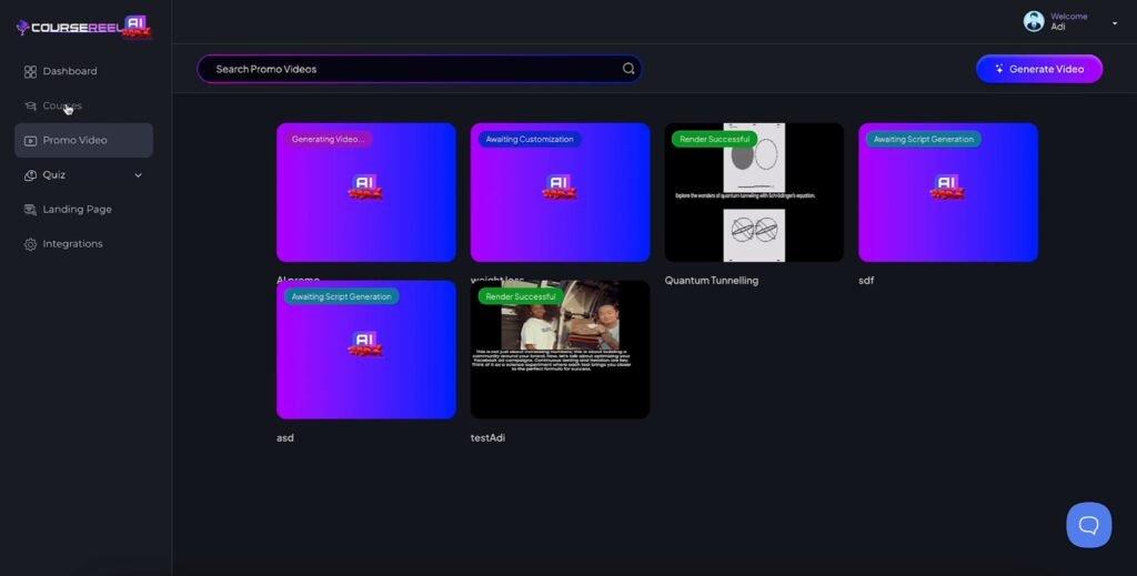 CourseReelAI Max promo video