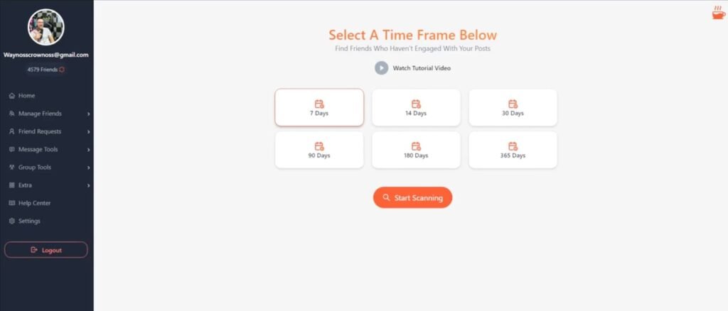Leads Miner PRO dashboard