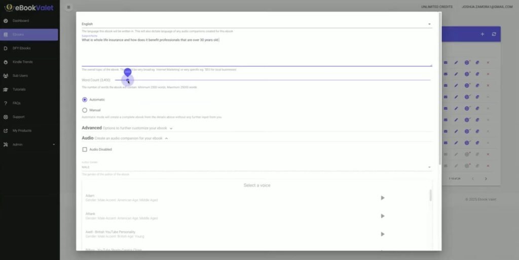 eBook Valet ebook creation