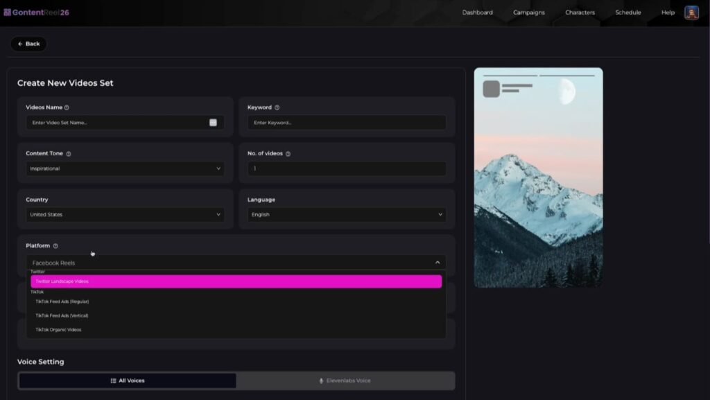 ContentReel26 Dashboard