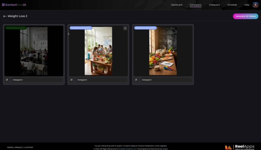 ContentReel26 video rendering
