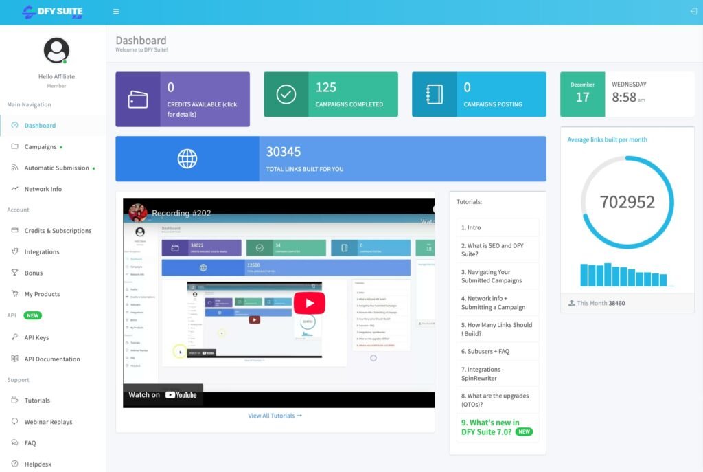 dfy suite 7.0 members area