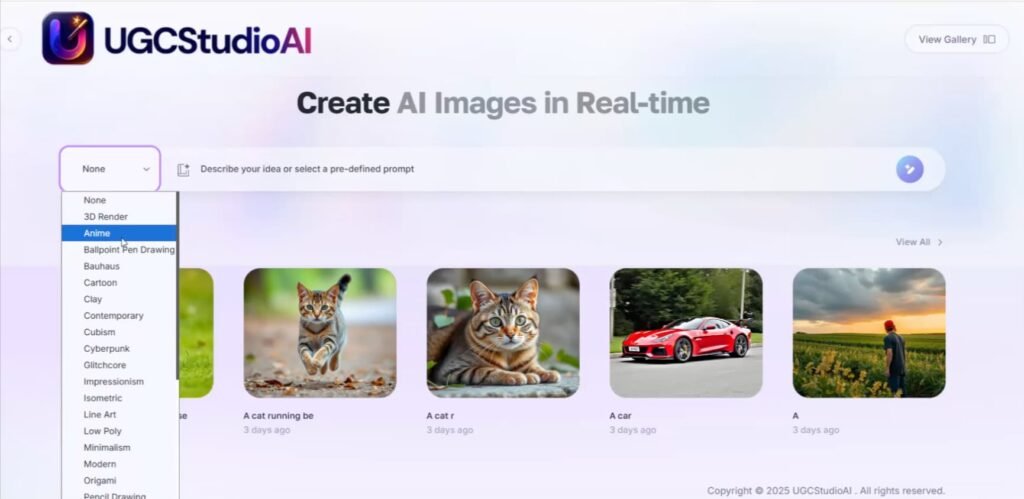 ugc studio ai images