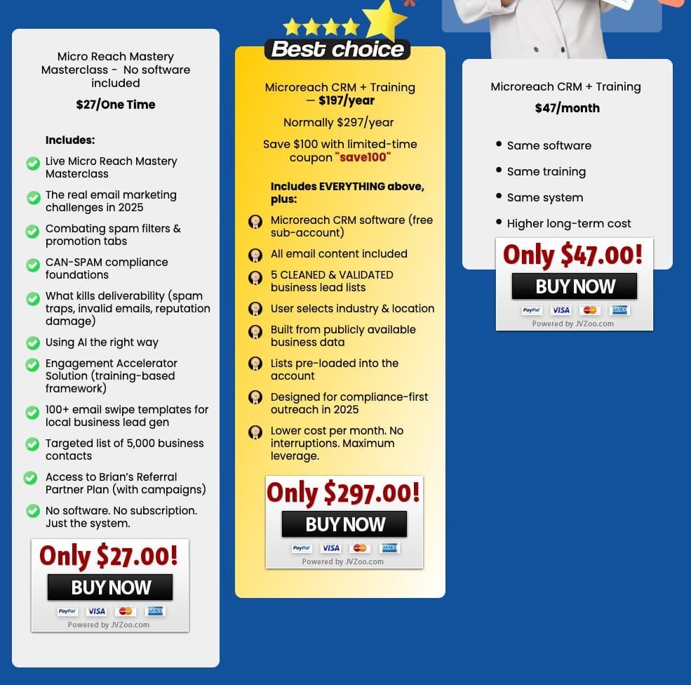 Micro Reach Mastery pricing