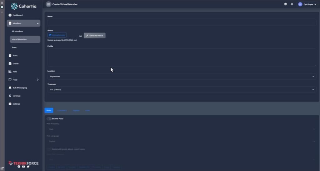 cohortia virtual ai members