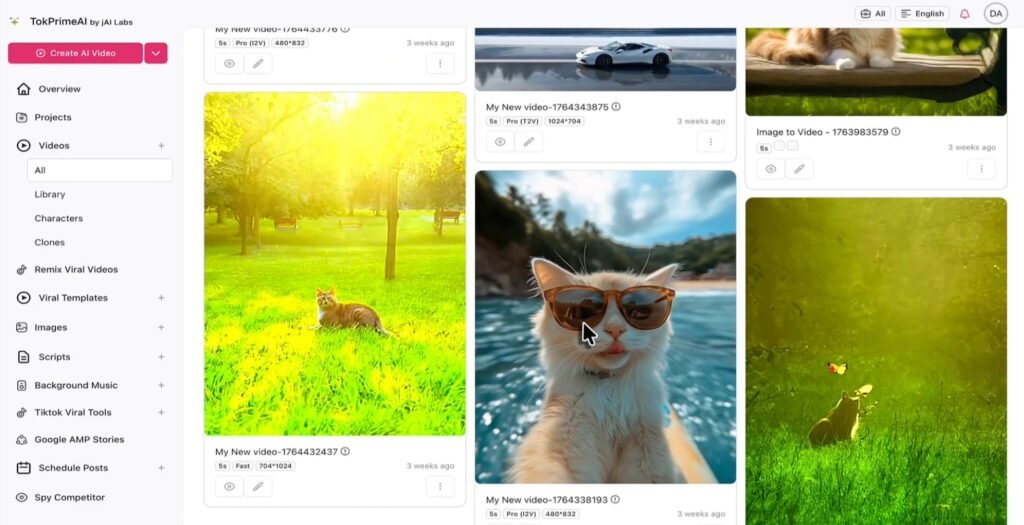 tokprimeai video library