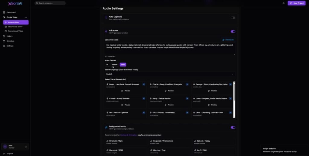 xsoraai video captions