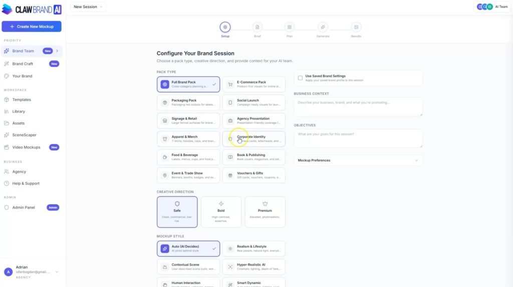 claw brand ai brand configuration