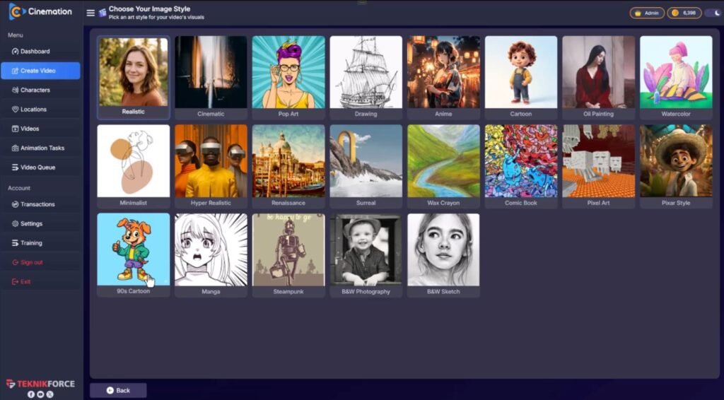 cinemation video styles