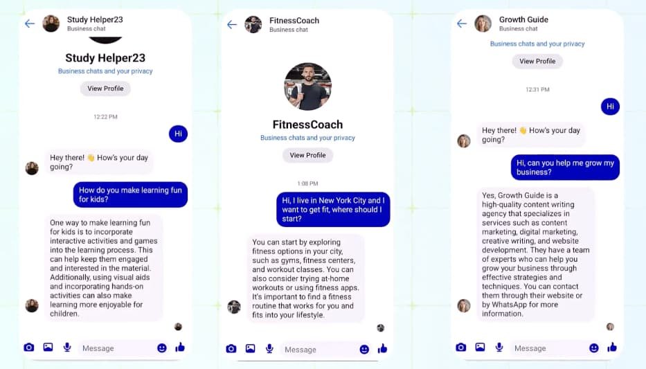 synthetic ai facebook bots