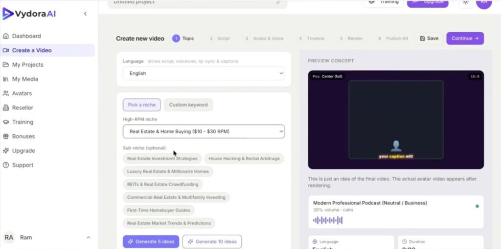 video creation