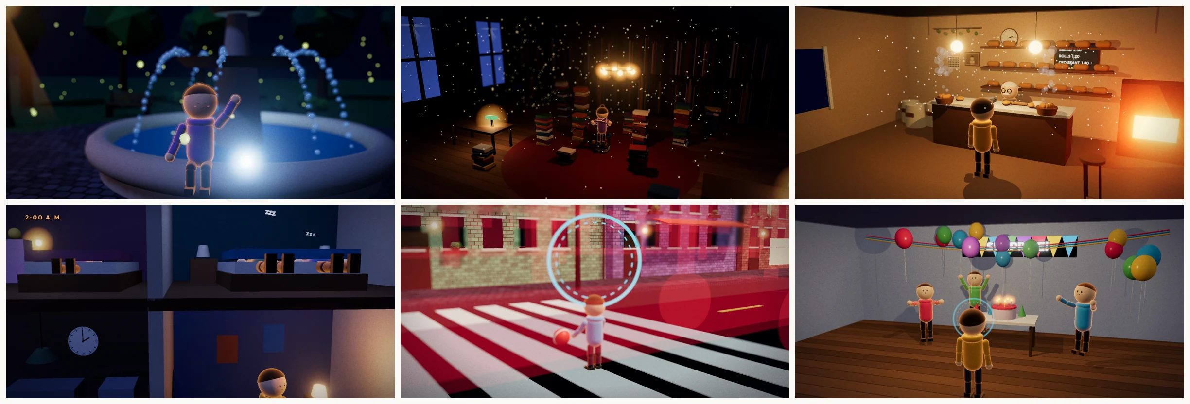 AI animated videos made with Claude Code: stills from three 3D What If stories