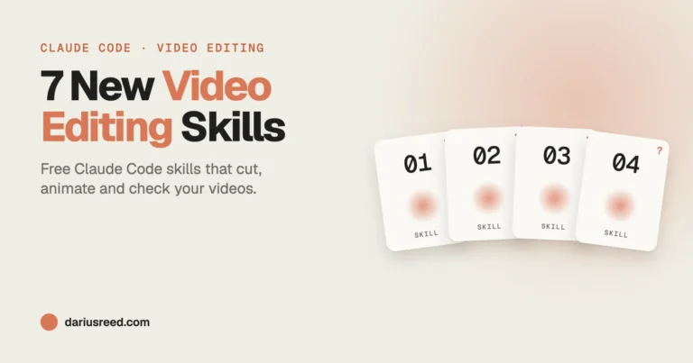 Claude Code Video Editing: 7 New Free Skills (October 2026)