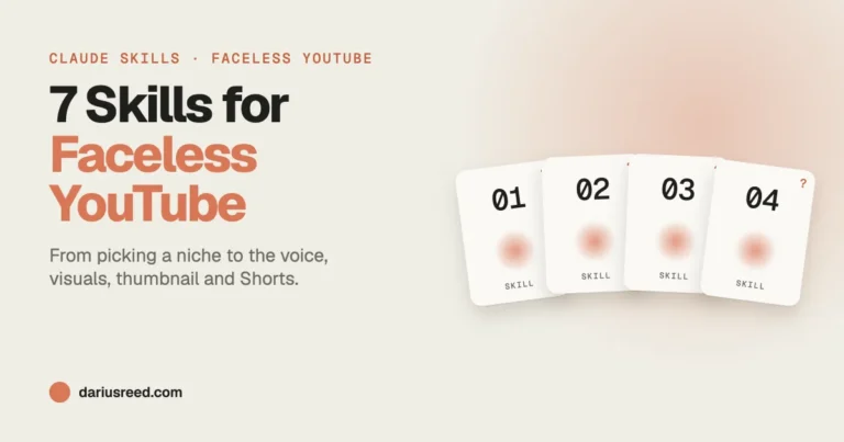 Claude Faceless YouTube: 7 Skills That Run Your Channel