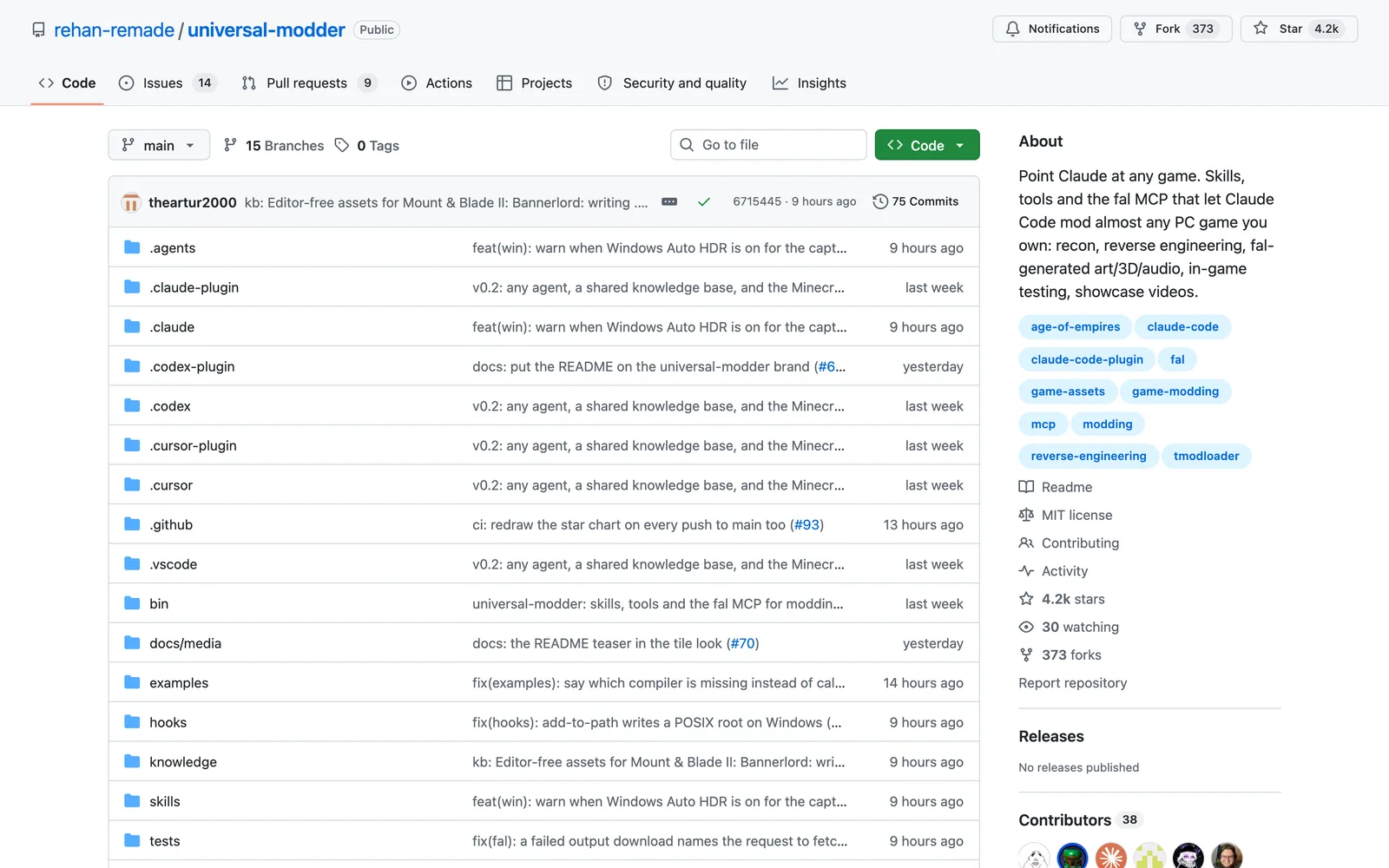 Universal Modder skill on GitHub (rehan-remade/universal-modder)